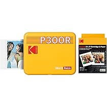 KODAK Mini 3 レトロ 4PASS ポータブルフォトプリンター イエロー