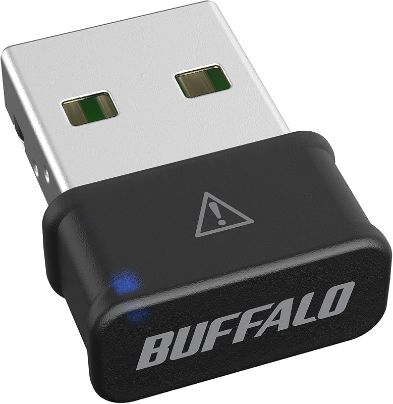 バッファロー WiFi 無線LAN 子機 アダプター コンパクト 866Mbps/433Mbps 11ac/n/a/g/b USB 2.0 WPA3 WI-U2-866DM/N