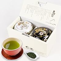 Amazon | 荒畑園 日本茶 ギフト 富士暦缶 70g×2本 箱入 なつめ缶