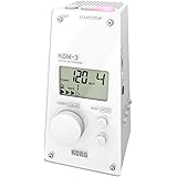 KORG メトロノーム KDM-3 WH ホワイト 個人練習 パート練習 アンサンブル練習に最適 大音量 120時間連続稼働 軽量 コンパクト 持ち運び