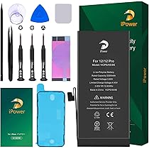 iPhone 12pro バッテリー87% Amazon | iPower for iPhone 12/12Pro バッテリー互換 大容量 3300mAh