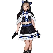 【篠崎こころちゃん着用♡】クリアストーン サンタコス　5点セット 篠崎こころちゃんコラボ》 コスプレ サンタ ねこ 黒猫 キャット