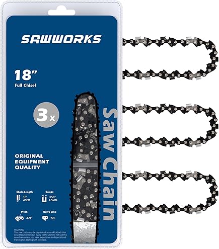Amazon | Husqvarna X-Force 18インチチェーンソーガイドバー、0.325