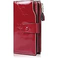 Demon&Hunter Women's RFID Blocking Large Capacity Luxury Wax Genuine Leather Purse Wallet DZA2083
