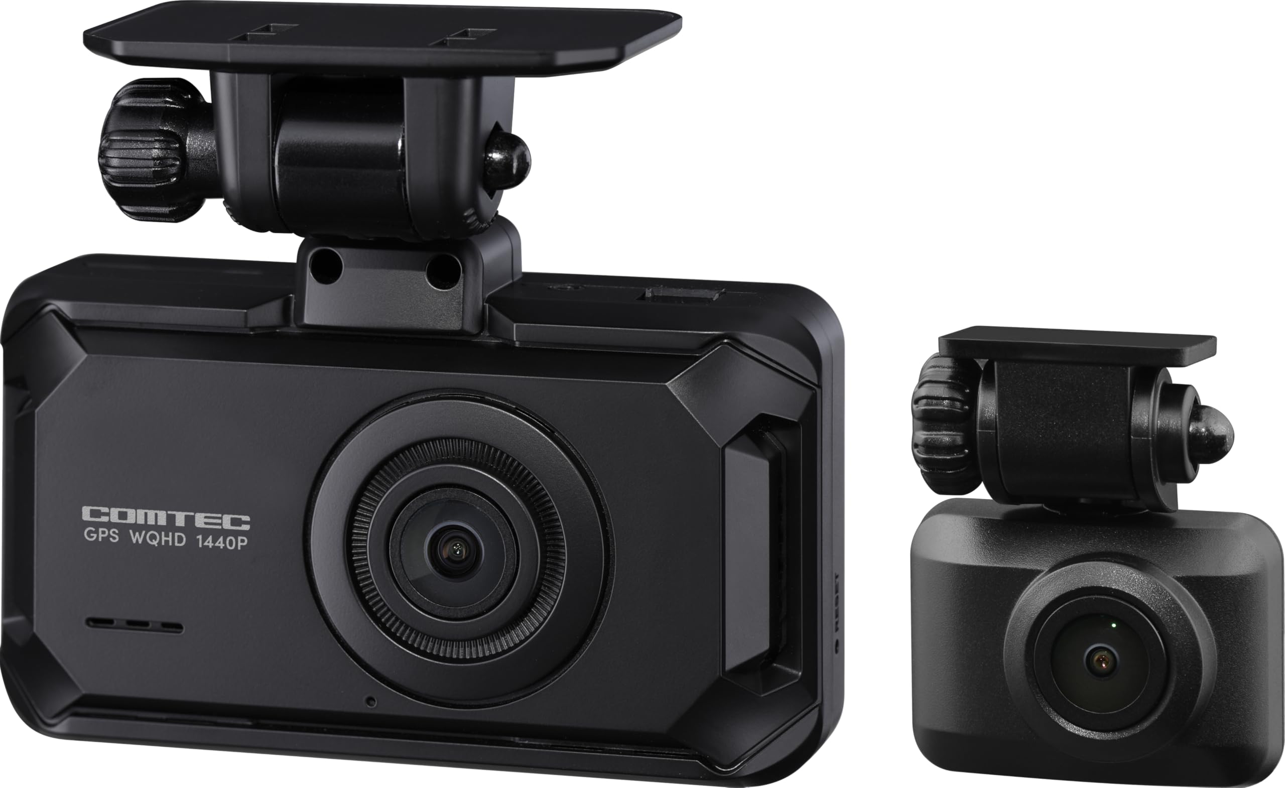 コムテック ドライブレコーダー ZDR065 フロントカメラWQHD 前後STARVIS 2搭載で夜間撮影性能向上 前後2カメラ GPS内蔵 後続車両接近お知らせ 運転支援機能 日本製 3年保証 駐車監視 高速起動 - 1