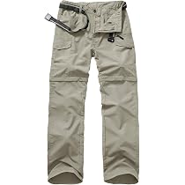 Mens Hiking Pants Convertible Quick Dry 