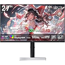Amazon | KTC 27インチ QD-MiniLED 4K@160Hz/FHD@320Hz 量子ドット