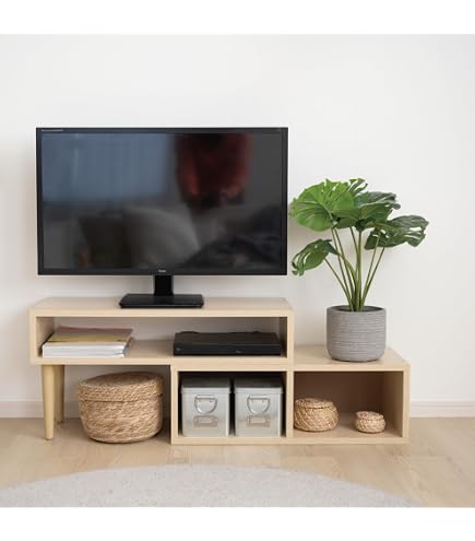 Amazon｜グランテイスト 完成品伸縮テレビ台 3色展開 伸縮式 リビング