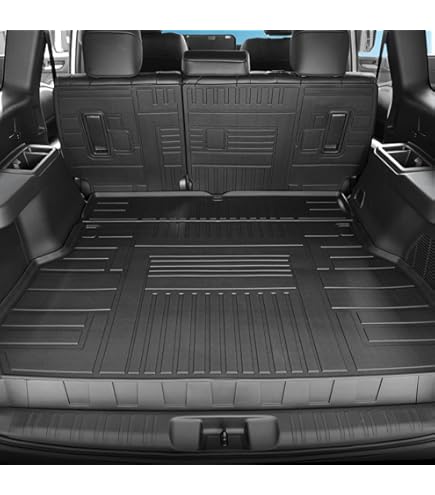AOMSAZTO Cargo Mat Compatible With Toyota Land Cruiser & GX550 2024 2025 Tpe All Weather Protection Car Cargo Liner Interior Accessories Rubber Truk Mat Only For 5 Seat - View #2