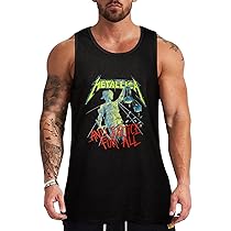 メタリカ ノースリーブトップス ヴィンテージ　llica Amazon.co.jp: メンズ タンクトップ メタリカ METALLICA 綿100