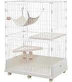 Amazon.co.jp: P PURLOVE 【2025年新仕様】猫 ケージ キャットケージ 2