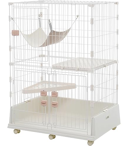 Amazon.co.jp: P PURLOVE 【2025年新仕様】猫 ケージ キャットケージ 2