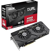 グラフィックボード・グラボ・ビデオカード ASUS Radeon RX 7700 XT 12GB ASUS Dual Radeon™ RX 7700 XT OC Edition 12GB GDDR6
