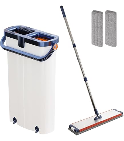 Amazon.co.jp: JOYMOOP モップとバケツ 絞り器付きセット