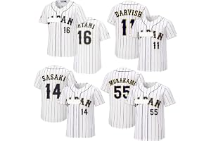 侍ジャパン風のユニフォーム グッズ 大谷翔平 佐々木朗希 村上宗隆 ダルビッシュ有 16番 55番 刺繍 野球 衣装 夏服 男女兼用 記念シャツ 半袖 スポーツ 通勤 通学 個性的 通気性 半袖 レプリカ