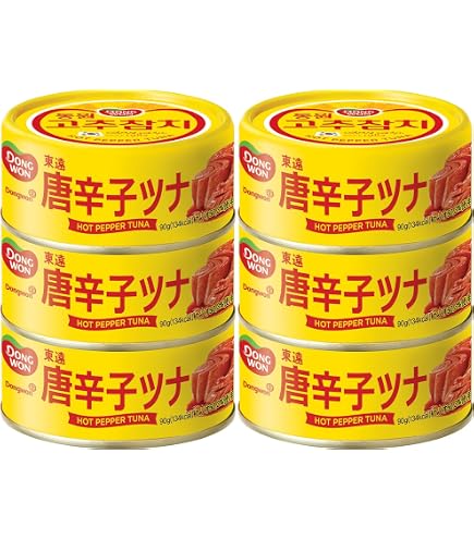 Amazon | 唐辛子 韓国 ツナ缶 まとめ買い 東遠 ドンウォン 唐辛子ツナ