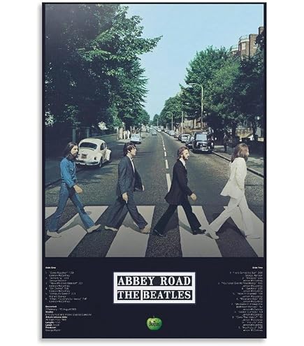 Amazon.co.jp: ザ・ビートルズ アビーロード 横断歩道 ポスター レトロ