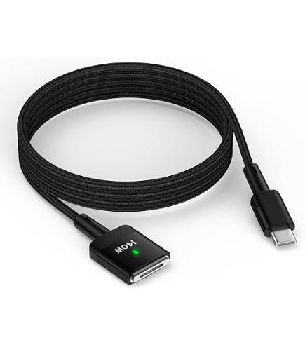 Amazon.co.jp: 140W USB-C to Mag-Safe 3 磁気充電ケーブル 高速充電
