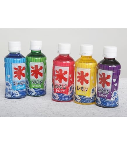Amazon.co.jp: サンク かき氷用シロップ 500ml イチゴ メロン ブルー