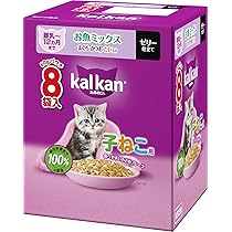 Amazon | カルカン パウチ 子猫用 60g×8袋 お魚ミックス まぐろ