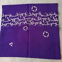 Amazon.co.jp: お茶道具 遠州流 茶道用帛紗ふくさ 青紫色の下地