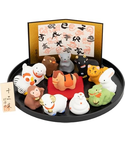 Amazon.co.jp: エールネット(Ale-net) 七福猫 宝船 クリーム色 縁起物