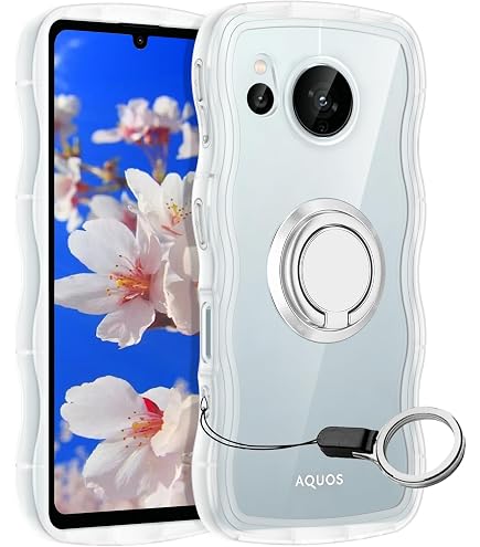 AQUOS sense7 ライトカバー 美品 Amazon.co.jp: Aquos Sense7用ケースクリア リング付き AQUOS アクオス