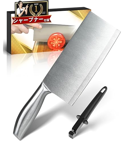 Amazon.co.jp: 杉本 最高級中華庖丁 7号 OMS4107 ハガネ(高炭素鋼) 割