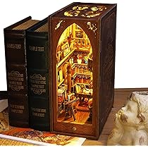 船長フィギュア付き木製ブックエンド Amazon.co.jp: DIYブックヌークキット - 海賊船長のアデン船 3D