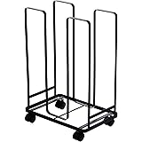 山崎実業(Yamazaki) ダンボールストッカー ブラック 約W30×D23×H43.5cm タワー tower 段ボール 収納 キャスター付 そのまま結束できる 3304