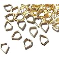 【jewel】ゴールド 立体メタルパーツ １０個入り ダイヤモンド 型 直径５.５mm 厚み１mm 手芸 材料 レジン ネイルアート パーツ 素材