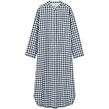 Amazon 無印良品 パジャマ 二重ガーゼクルタ レディース ネイビー ルームワンピース ネグリジェ 通販