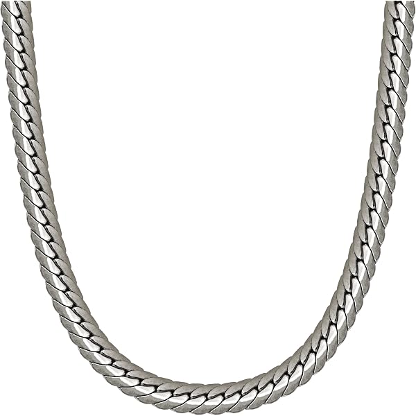 Amazon | [ファイテン] 限 定品 チタン 幅5.5mm 平喜平チェーン