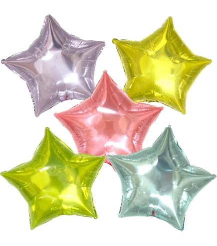 Amazon | 星形 アルミ風船 スターバルーン ゴールド＆シルバー 5＋5枚 