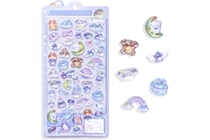 シール 可愛い 立体シール 3d立体ごほうびステッカー 女の子 キラキラ ステッカー 手帳用 diy用 水筒用 携帯電話飾り用 手芸用品 贈り物 (犬)