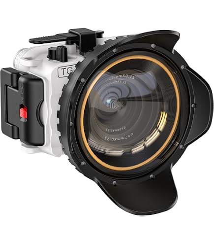 Amazon | Sea frogs TG6防水ハウジングケース TG-6カメラ用 60m/195