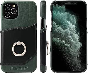 Amazon Co Jp バンカーリング付き Iphone12pro Max ケース アイフォン12pro Max カバー 本革 カード収納 リングケース 落下防止 Iphone 12 Pro Max リング付きケース 高級 オイルレザー Iphone12promax グリーン 家電 カメラ