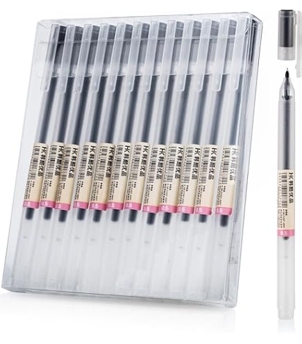 Save Big On Bulk Pens Kawaii Kawaii Pens Set: 4pcs Black Ink Gel Pens With CS Tip, Rotatable Refill, Smooth Writing Aesthetic Stationery For School