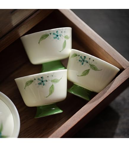 Amazon.co.jp: 景徳鎮 中華食器 ホタル 陶器 6斗 大茶具 [ティーセット