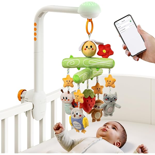 ドローイング『Baby Mobile』 Eners Baby Crib Mobile with Music and Lights, Mobile for Baby Crib