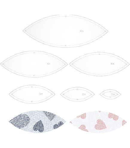 Sew Easy Pink Hexagon Template Set – 9 Acrylic Rulers For Quilting & Appliqué (1-5 Inches) - View #11