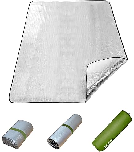 Amazon.co.jp: 銀マット 極厚 8mm キャンプ用 (90/100/120/150/180/200/240cm/250/300cm)アルミマット  アルミシート キャンプ マット 断熱マット 両面アルミ蒸着 折り畳み レジャーシート テントマット プールマット サイズ選択可能 収納袋付 厚手 保温  防水 防寒 防災 ...