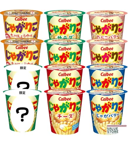 Amazon.co.jp: じゃがりこ24個セット サラダ 九州しょうゆ チーズ じゃ