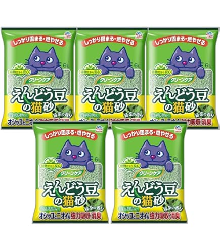 Amazon | JOYPET(ジョイペット) クリーンケア えんどう豆の猫砂 緑茶の