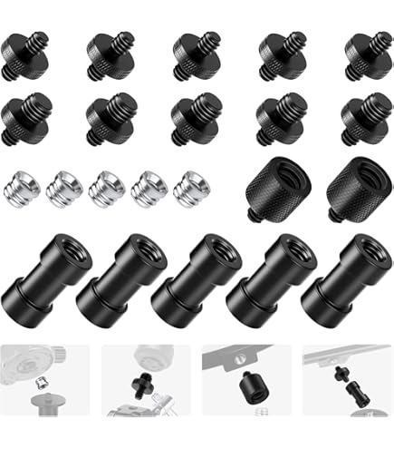 Adattatore Manfrotto 16mm Per Luci Broncolor - Attacco 5/8" Femmina A 1/4" Maschio, In Acciaio