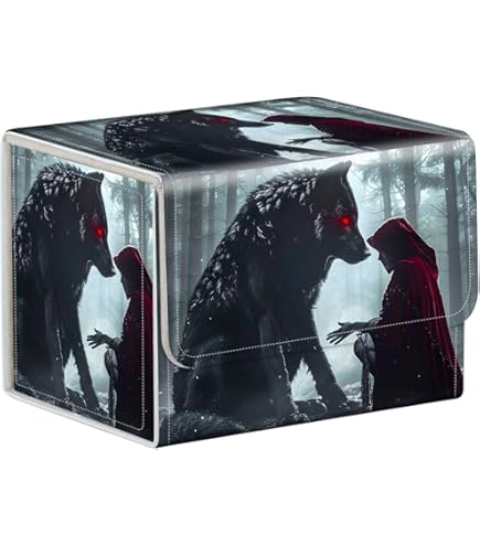 MTG デッキボックス&プロテクタースリーブ3種セット Amazon.co.jp: ブラックダブルメタルデッキボックス ダイス