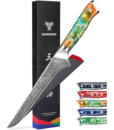 Amazon | SANMUZUO Santoku Knife - 7 inch - Xuan Series - VG10