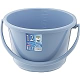 リス バケツ ベルク 広口 丸型 ブルー 12L 12WB