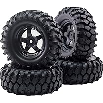 Amazon | Hobbypower 4pcs「 12mm ハブ ホイール リム & タイヤ