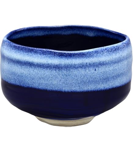 Amazon | 茶道具 抹茶茶碗 平茶碗 瑠璃釉 夏の星空 八木海峰作
